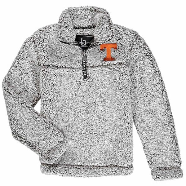 Women's Charcoal/Cream Tennessee Volunteers Plaid Sherpa Quarter