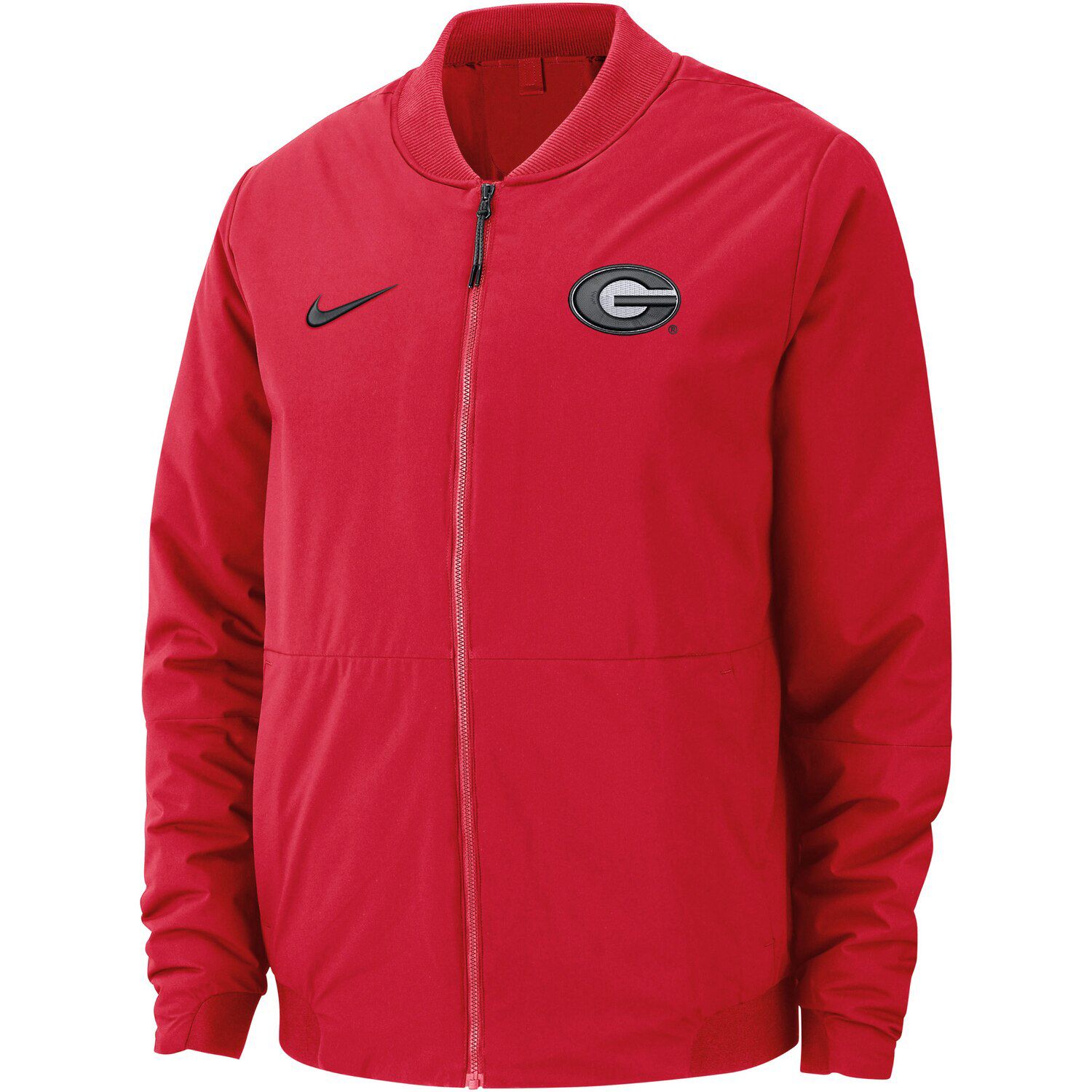 red nike bomber jacket