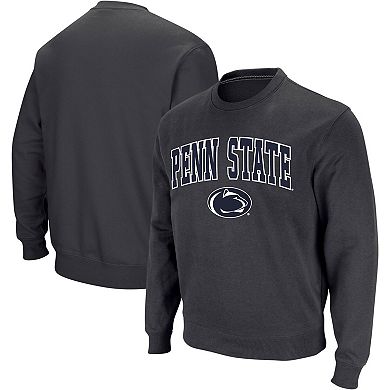 Men's Colosseum Charcoal Penn State Nittany Lions Arch & Logo Crew Neck Sweatshirt
