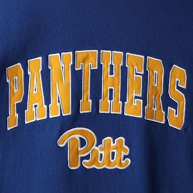 Men's Colosseum Royal Pitt Panthers Arch & Logo Sweatshirt