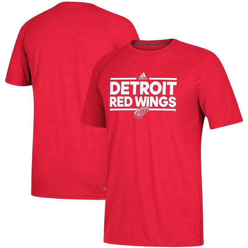 UPC 190312567916 product image for Men's adidas Red Detroit Red Wings Dassler climalite Performance Raglan T-Shirt, | upcitemdb.com