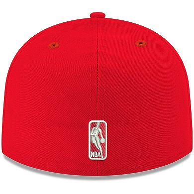 Men's New Era Red Atlanta Hawks Official Team Color 59FIFTY Fitted Hat