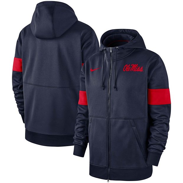 Men's Nike Navy Chicago Bears Sideline Performance - Full-Zip Hoodie