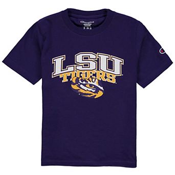 Youth Champion Purple LSU Tigers Jersey T-Shirt
