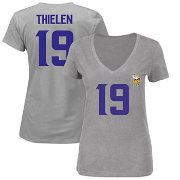 Girls Youth Minnesota Vikings Adam Thielen Pink Dolman Mainliner Name &  Number T-Shirt