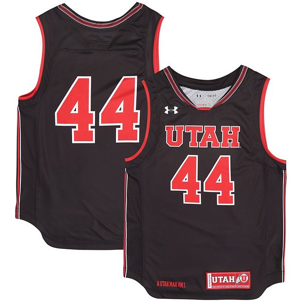 Men's Under Armour #44 Red Utah Utes College Replica Basketball Jersey