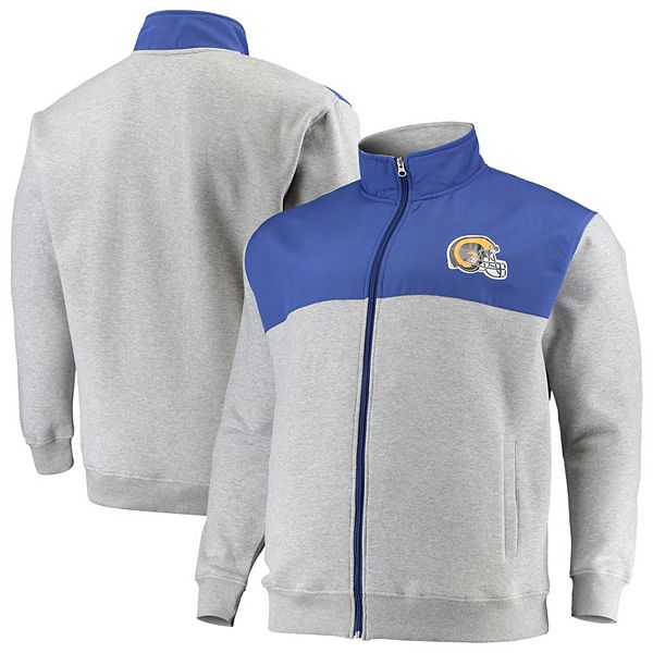 Men's Royal/Heathered Gray Los Angeles Rams Big & Tall Team Logo