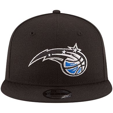 Men's New Era Black Orlando Magic Official Team Color 9FIFTY Snapback Hat