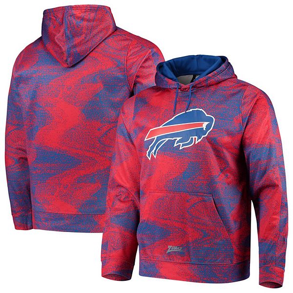 BUFFALO BILLS RETRO CLASSIC FLC PO HOODIE (ROYAL BLUE/RED)