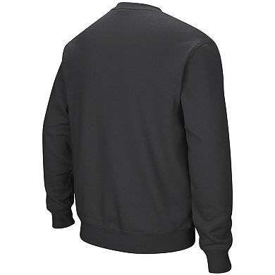 Men's Colosseum Charcoal Auburn Tigers Arch & Logo Crew Neck Sweatshirt