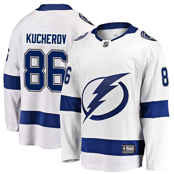 Men's Fanatics Branded Nikita Kucherov White Tampa Bay Lightning Away  Premier Breakaway Player Jersey