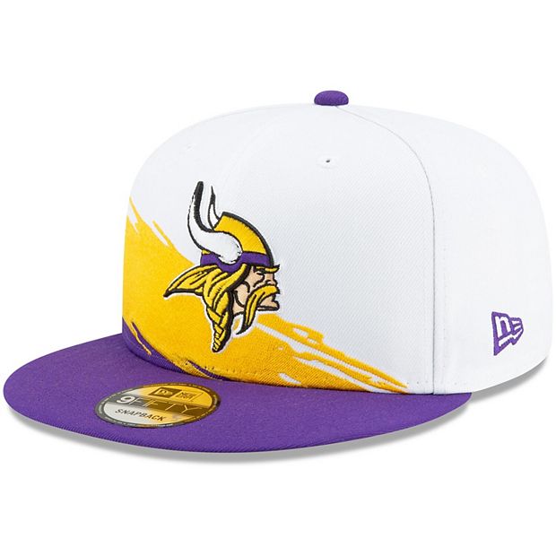 Minnesota Vikings Hat Cap Fitted Mens 7 1/4 Purple Gray NFL