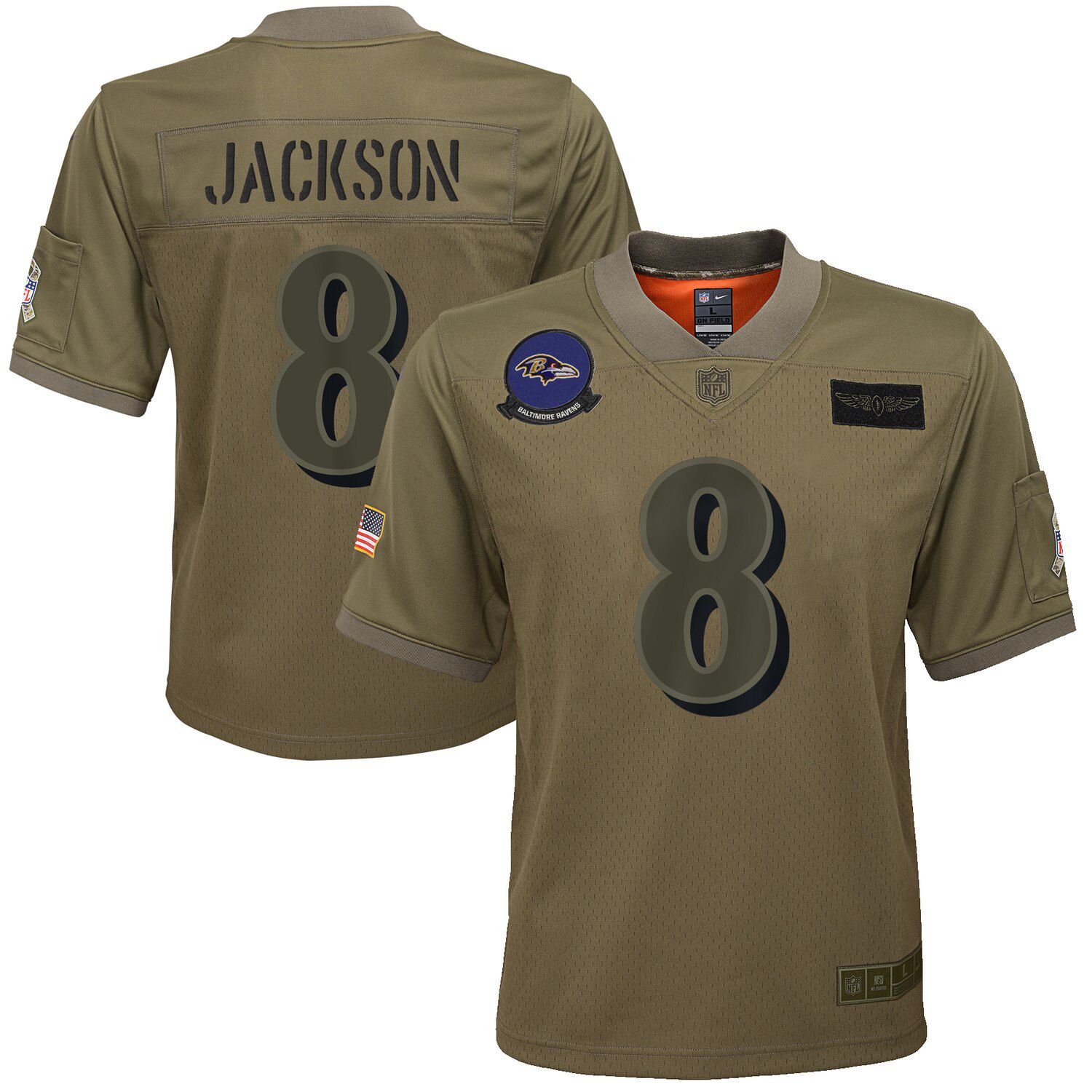 lamar jackson military jersey