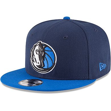 Men's New Era Navy/Blue Dallas Mavericks 2-Tone 9FIFTY Adjustable Snapback Hat