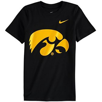 Preschool Nike Black Iowa Hawkeyes Logo T-Shirt