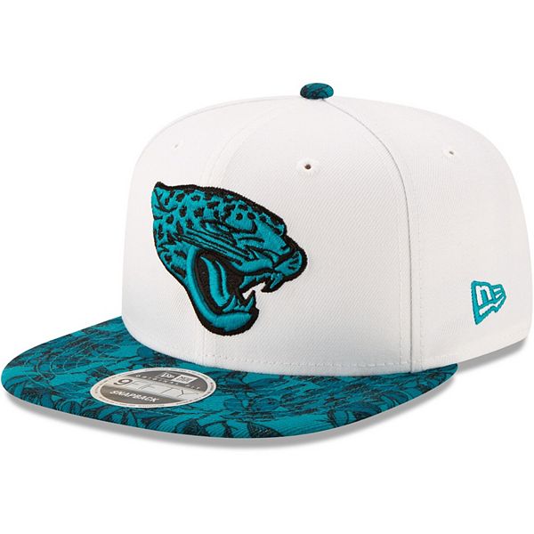 Men's New Era White Jacksonville Jaguars Wave 9FIFTY Snapback Hat