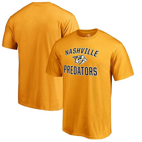 Men's Gold Nashville Predators Victory Arch T-Shirt
