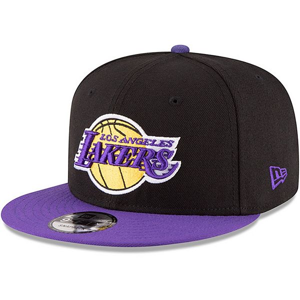 Men's New Era Black/Purple Los Angeles Lakers 2-Tone 9FIFTY Adjustable ...