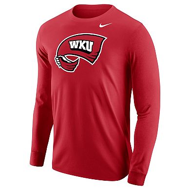 Men's Nike Red Western Kentucky Hilltoppers Big Logo Performance Long ...