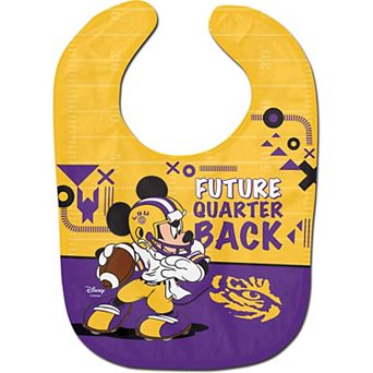 WinCraft LSU Tigers Disney Mickey All Pro Baby Bib
