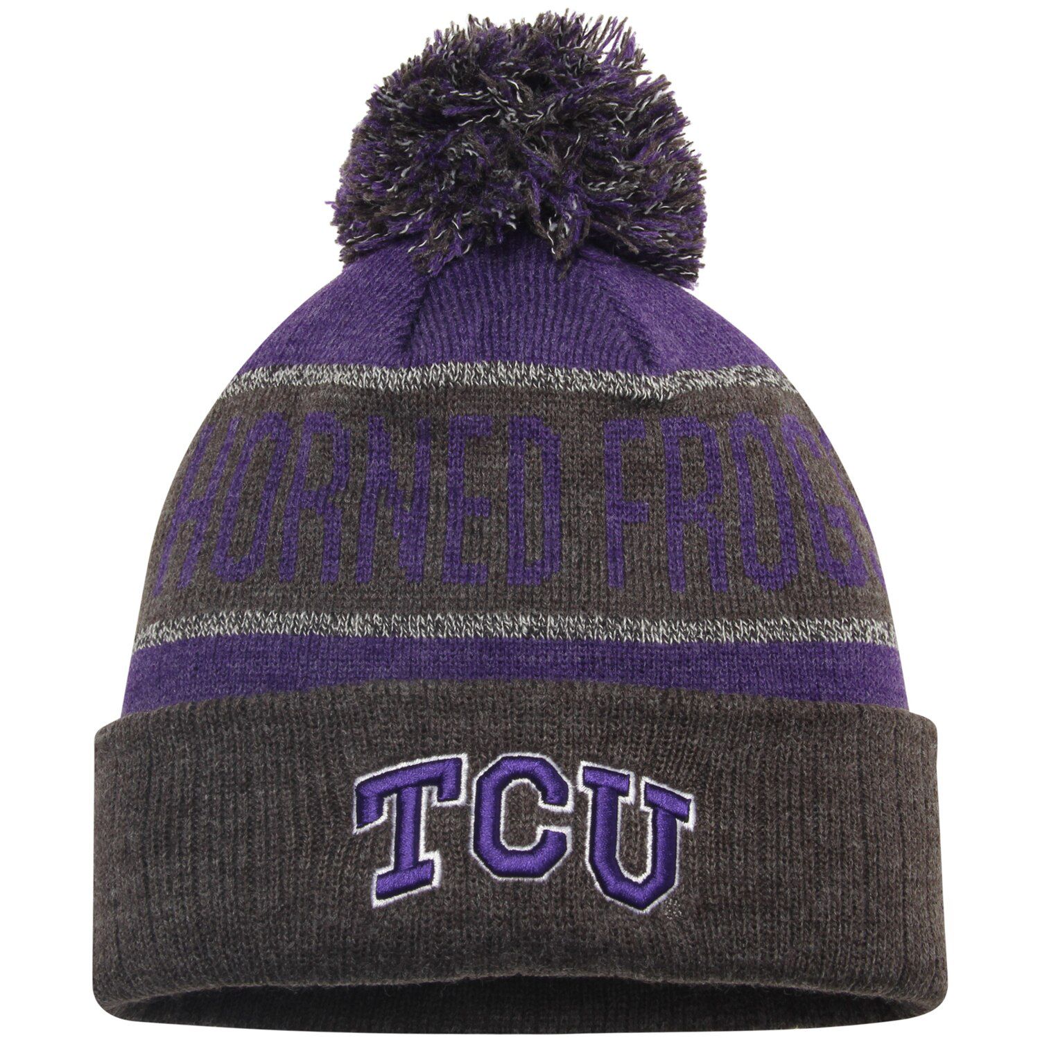 Image for Unbranded Youth Top of the World Purple TCU Horned Frogs Below Zero Cuffed Knit Hat With Pom at Kohl's.