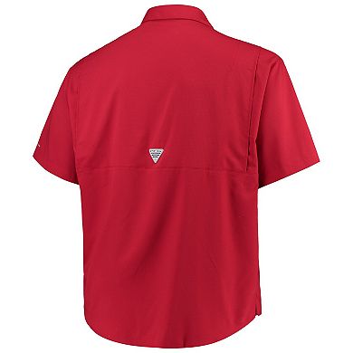 Men's Columbia Crimson Alabama Crimson Tide Big & Tall Collegiate Tamiami Button-Down Shirt