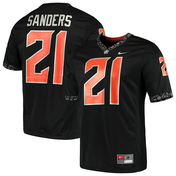 Men's Nike Barry Sanders Black Oklahoma State Cowboys Alumni Player Jersey