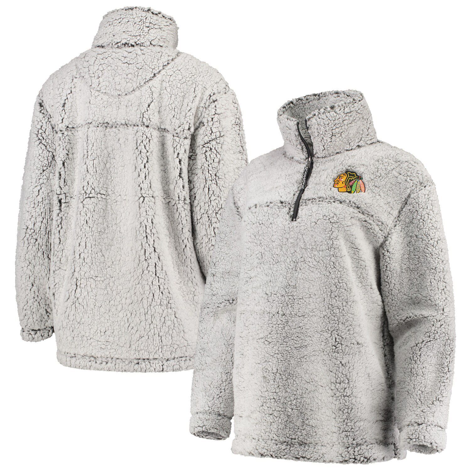 blackhawks sherpa pullover