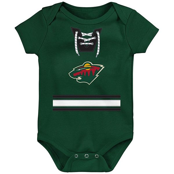 Newborn & Infant Green Minnesota Wild Jersey Bodysuit