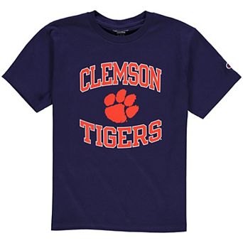 Youth Champion Purple Clemson Tigers Circling Team Jersey T-Shirt