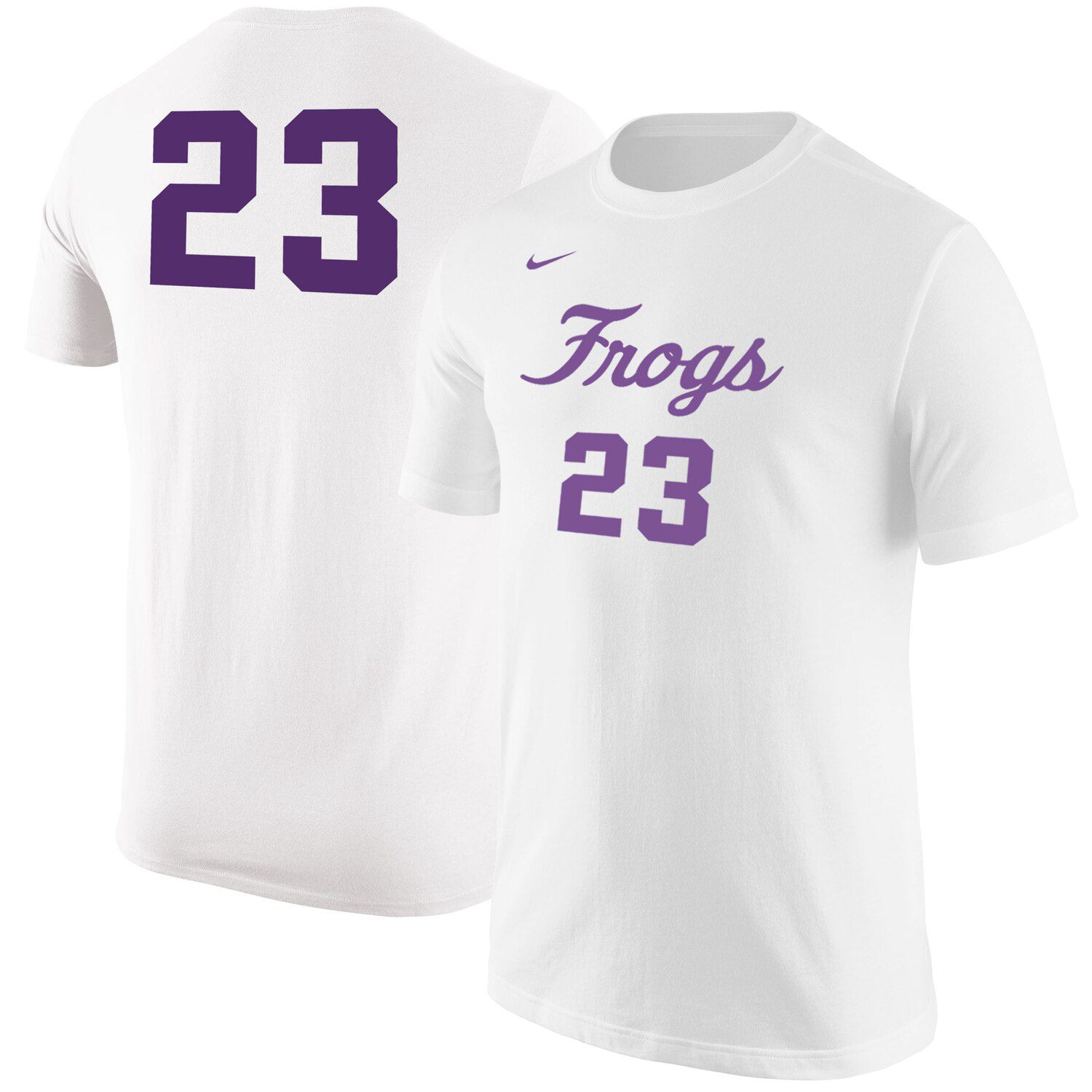 Nike White TCU Horned Frogs Basketball 