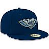 Men's New Era Navy New Orleans Pelicans Official Team Color 59FIFTY Fitted Hat