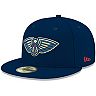 Men's New Era Navy New Orleans Pelicans Official Team Color 59FIFTY Fitted Hat