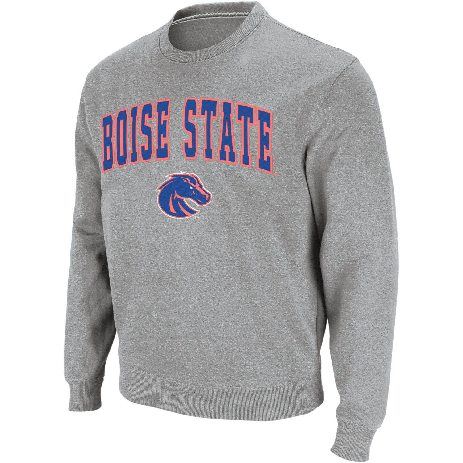 Men's Colosseum Black Boise State Broncos Sunrise Pullover Hoodie