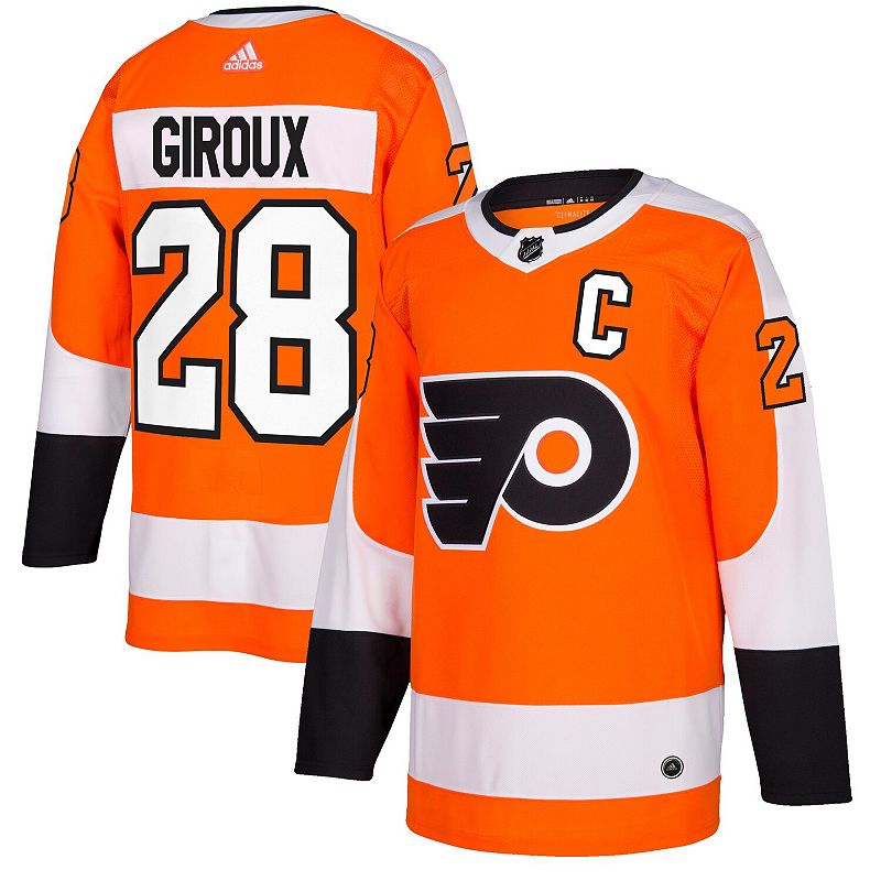 UPC 191023339571 product image for Men's adidas Claude Giroux Orange Philadelphia Flyers Authentic Player Jersey, S | upcitemdb.com