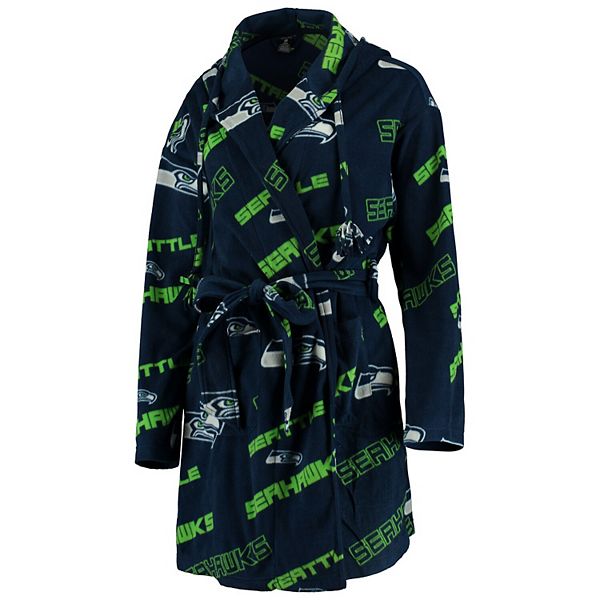 Women's Concepts Sport College Navy Seattle Seahawks Keystone Hoodie Robe