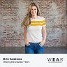 Women's WEAR by Erin Andrews White Green Bay Packers Greetings From Muscle  T-Shirt