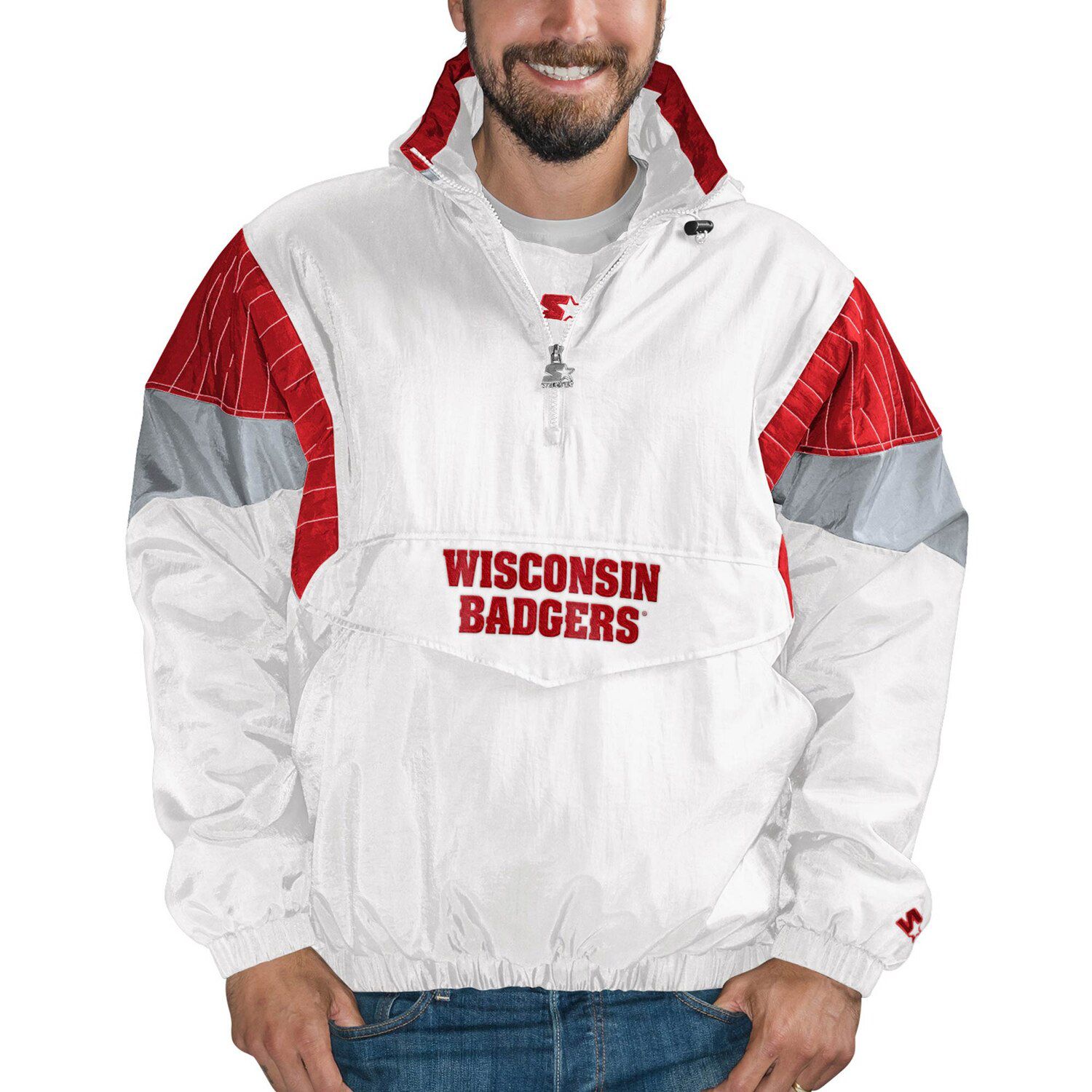 pullover windbreaker no hood