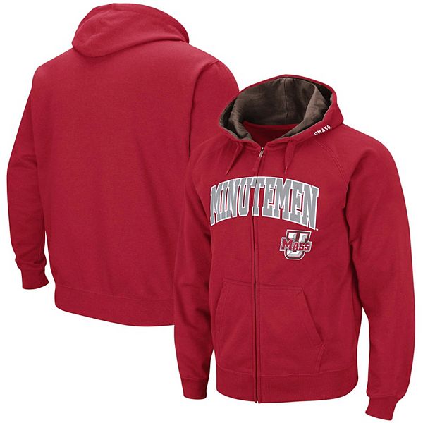 Men's Colosseum Maroon UMass Minutemen Wordmark Arch & Team Logo Full ...