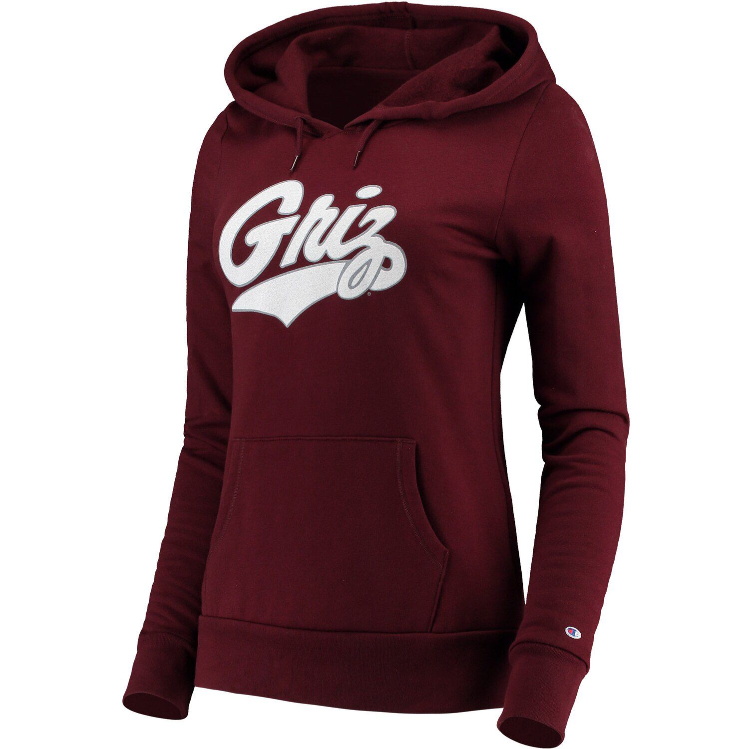 maroon champion hoodie women's