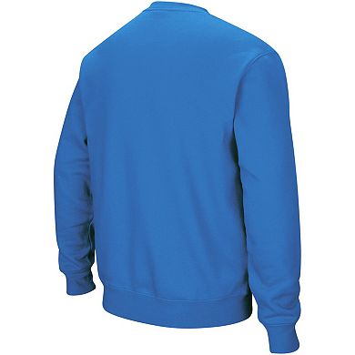 Men's Colosseum Blue UCLA Bruins Arch & Logo Crew Neck Sweatshirt