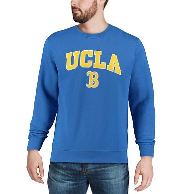 Men's Colosseum Blue UCLA Bruins Arch & Logo Crew Neck Sweatshirt