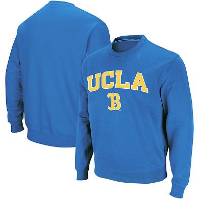 Men's Colosseum Blue UCLA Bruins Arch & Logo Crew Neck Sweatshirt