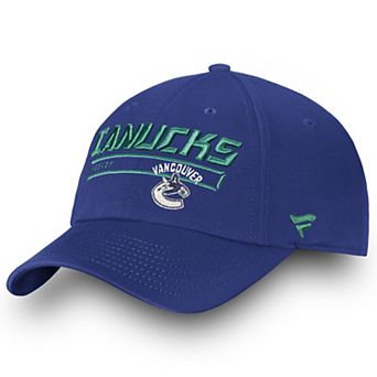Men's Fanatics Branded Blue Vancouver Canucks Team Authentic Pro Rinkside Fundamental Adjustable Hat