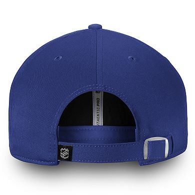 Men's Fanatics Branded Blue Vancouver Canucks Team Authentic Pro Rinkside Fundamental Adjustable Hat