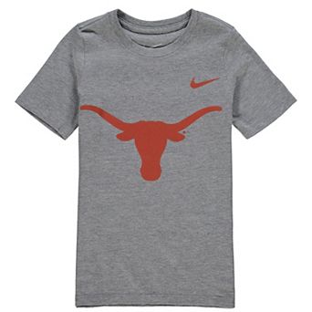 Preschool Nike Charcoal Texas Longhorns Logo T-Shirt