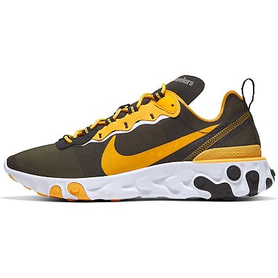 Men s Nike Black Pittsburgh Steelers React Element 55 Shoes