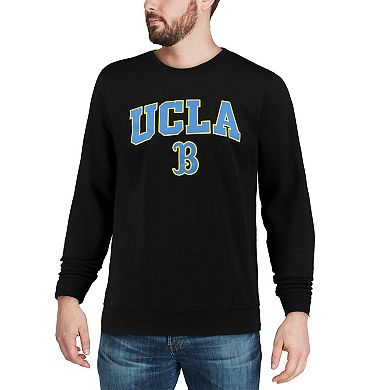 Men's Colosseum Black UCLA Bruins Arch & Logo Crew Neck Sweatshirt