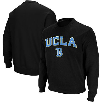 Men's Colosseum Black UCLA Bruins Arch & Logo Crew Neck Sweatshirt