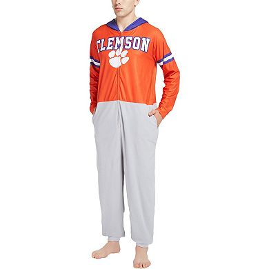 Men's Concepts Sport Orange Clemson Tigers Warm Up Union Bodysuit